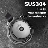 NNEOBA Thermos Bottle with LED Temperature Display Silver