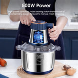 NNEOBA 5L Electric Meat Grinder & Food Processor (Stainless Steel)