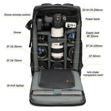 NNEOBA Waterproof Anti-Theft Camera Backpack Black