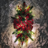 Christmas Staircase LED Wreath Decoration