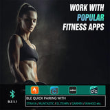NNEOBA Heart Rate Monitor Armband Bluetooth 5.1 ANT Fitness Sensor Black