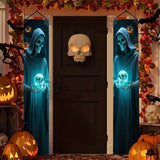 2PCS Halloween Skull Decorative Banners