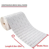 Self-Adhesive 3D Waterproof PVC Wall Sticker Brick Wallpaper