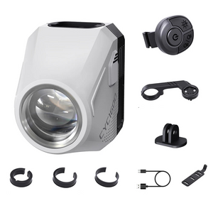 NNEOBA Ultra-Bright 1600 Lumen Bike Headlight Remote White
