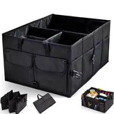 NNEOBA Large Capacity Collapsible Car Trunk Organizer Storage Box Black