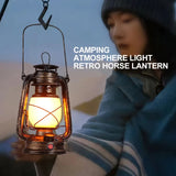 NNEOBA Vintage LED Metal Hanging Lantern