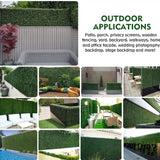 NNEOBA Evergreen Elegance: Artificial Boxwood Hedge Panels for Effortless Indoor and Outdoor Decor