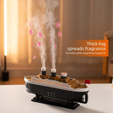 NNEOBA Retro Ship Humidifier – Ultrasonic Aroma Diffuser with Remote Control
