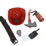 120CM Kids Firefighter Halloween Cosplay Uniform Toys Children Sam Firemen Role Work Clothing Suit Boy Girl Performance Party Costumes