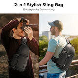 NNEOBA 10L Camera Sling Backpack Black