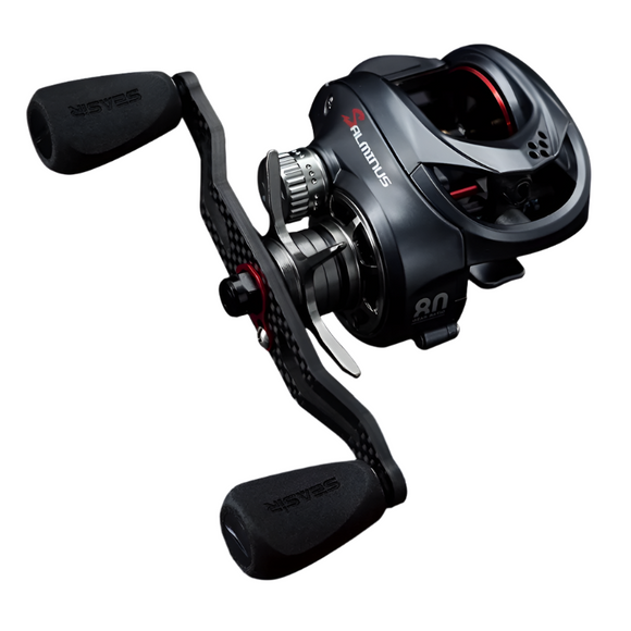 NNEOBA High-Speed Baitcasting Reel Dual Spools Right Hand Black