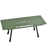NNEOBA One-Tier Camping Shelf Table Tactical Aluminum Alloy Storage Rack Army Green