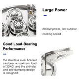 NNEOBA High-Power Camping Gas Stove Portable Split Burner Black