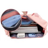 NNEOBA Expandable Hand Carry-On Travel Bag Pink