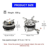 NNEOBA High-Power Camping Gas Stove Portable Split Burner Black