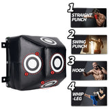 NNEOBA Wall-Mounted Boxing Target Pad – Uppercut Training Punching Board with Mark Points