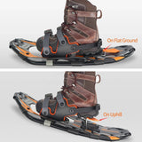 NNEOBA Anti-skid Aluminum Snowshoes