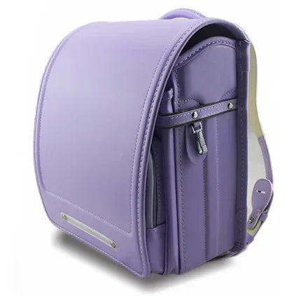 NNEOBA School Backpack PU Leather for Kids Students (Purple)