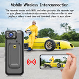 NNEOBA WiFi Mini Body Camera Black