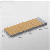 NNEOBA Non-Inflatable Car Travel Bed Folding Sleeping Pad with Pillow Brown