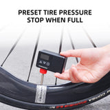 NNEOBA Mini Electric Bike Air Pump 120PSI Pocket-Sized with Digital Display Black