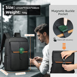NNEOBA Waterproof 15.6 Flap Laptop Backpack Black