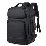 NNEOBA Expandable 17-Inch Laptop Backpack for Men 11 Pockets Black