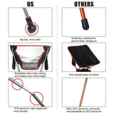 NNEOBA Camping Folding Moon Chair Black