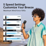 NNEOBA Portable Handheld Fan with LED Display