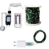 120M 1200-LED Multicolor Green Wire Fairy Lights – IP44 EU Plug