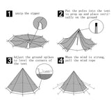 NNEOBA Pyramid Tent Outdoor Camping Tent