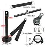 NNEOBA Fitness Pulley Cable Machine System Black