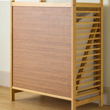 NNEOBA 4-Tier Laundry Hamper with Tilt-Out Basket | Bathroom Storage Shelf Organizer