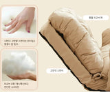 NNEOBA Convertible Foldable Lounger Sofa Bed - Beige Water-Resistant Lazy Chair Sleeper