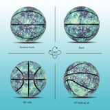 Glow-in-the-Dark Size 7 Basketball – PU Leather Indoor & Outdoor Training Ball