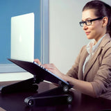 NNEOBA Adjustable Vented Laptop Stand - Foldable Desk for Office