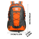NNEOBA Waterproof Hiking Backpack Orange
