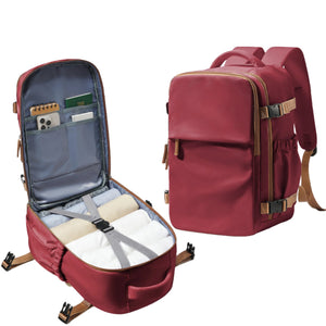NNEOBA Waterproof Travel Laptop Backpack Red