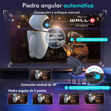 NNEOBA 4K-Supported Portable Projector Black
