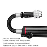 NNEOBA Mini High-Pressure Bike Pump 150 PSI Portable Hand Air Inflator Black