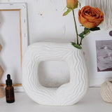 NNEOBA Circular Hollow Ceramic Vase
