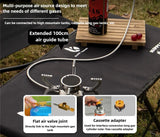 NNEOBA Infrared Mini Camping Stove Folding Split Burner Silver