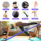 NNEOBA TPE Yoga Resistance Bands Set - 4 Levels for Full-Body Workouts
