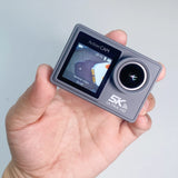 NNEOBA 5K Ultra HD Action Camera with Electronic Stabilization Grey