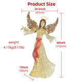 Golden Christmas Angel LED Decoration Light