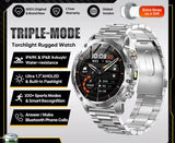 NNEOBA Military Grade Smartwatch Silver