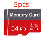 5-Pack 64MB MicroSD Memory Cards Compact Storage Cards