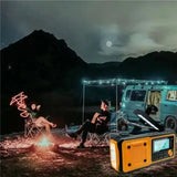 NNEOBA 5000mAh Solar Hand Crank Emergency Radio Yellow