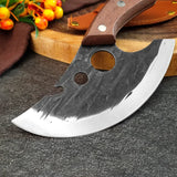 NNEOBA Hand-Forged Pick Bones Knife Brown