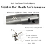 NNEOBA Mini Camping Gas Stove 2500W Silver